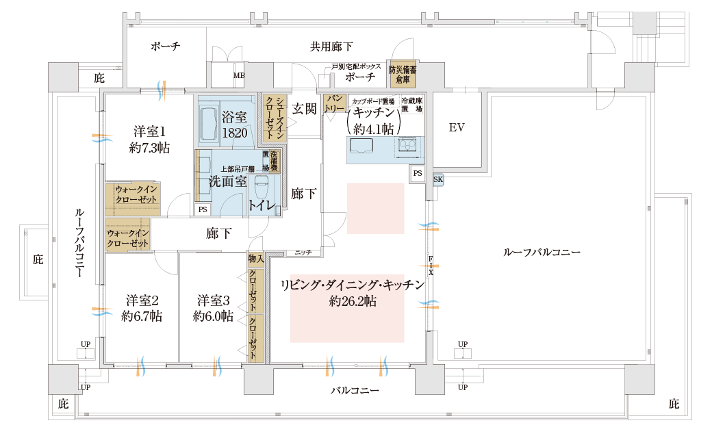 限定1邸 最上階特別住戸　標準プラン