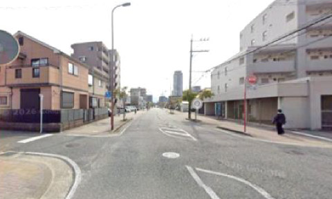 姪浜駅までの通り