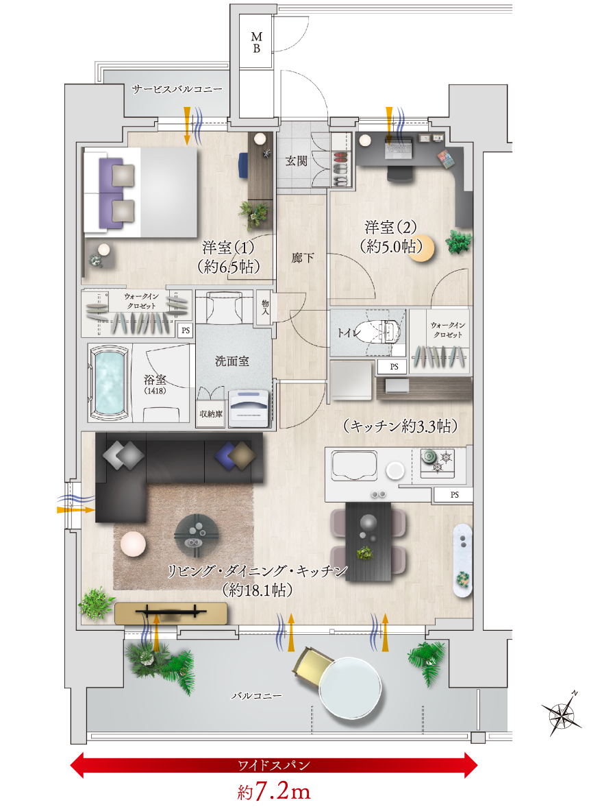 Atype menu1　間取図