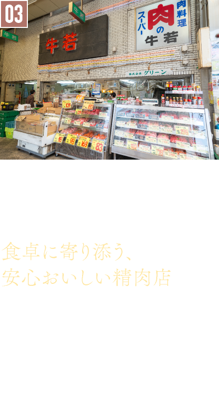 03．精肉店／肉の牛若