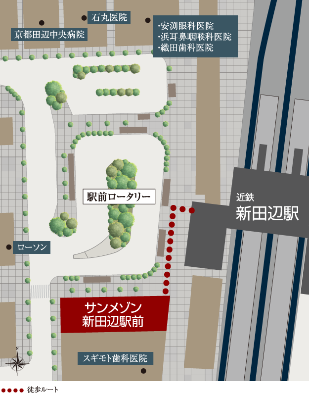 徒歩ルート