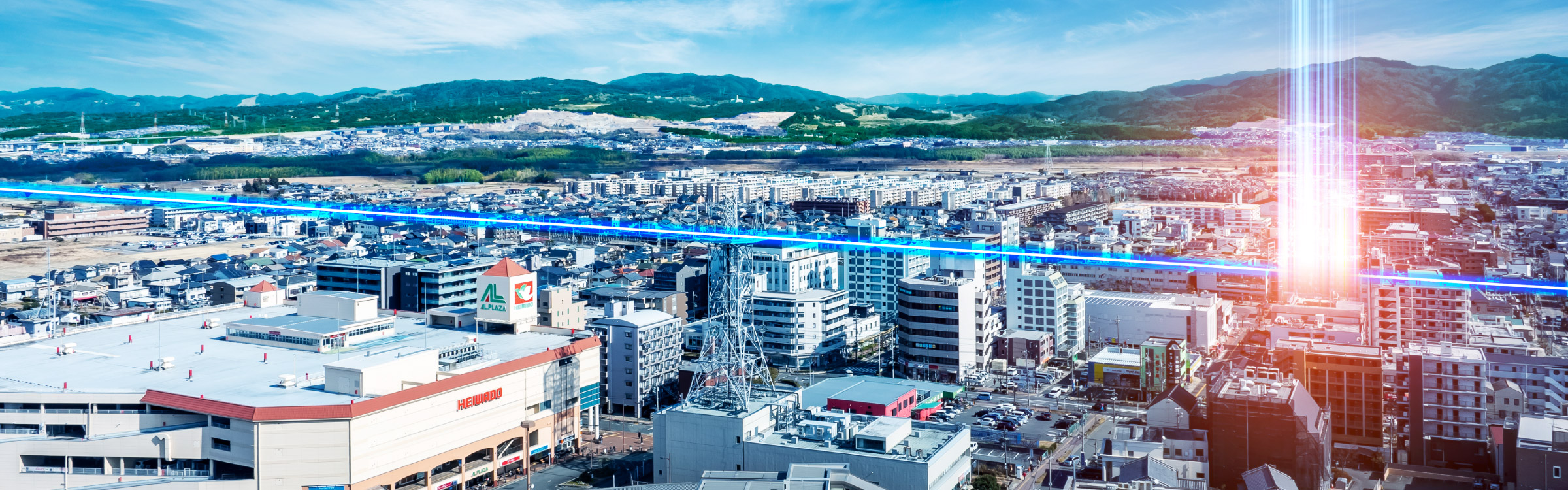 現地周辺航空写真