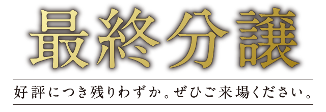 いよいよ最終分譲