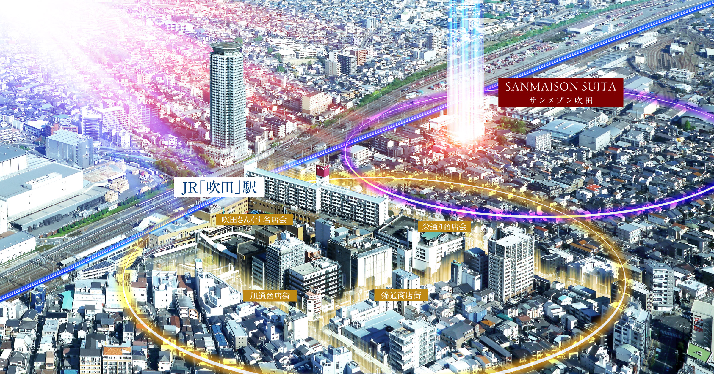 現地周辺航空写真