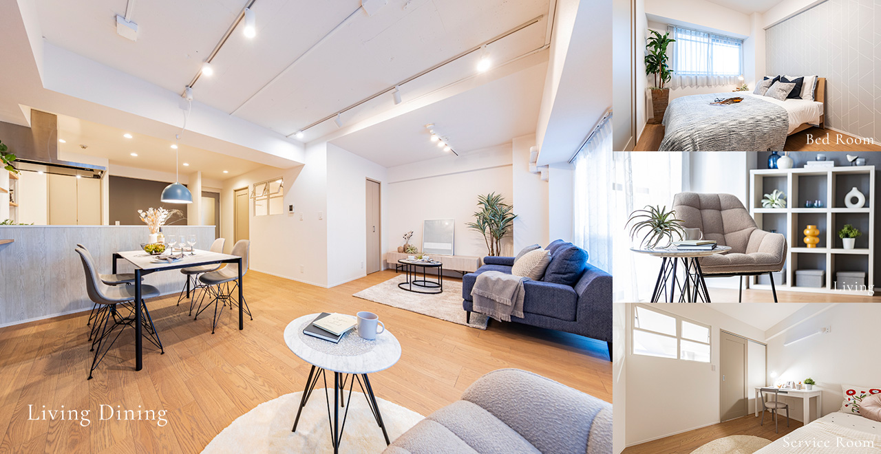 素材の温もりと光が描く、上質北欧スタイル。