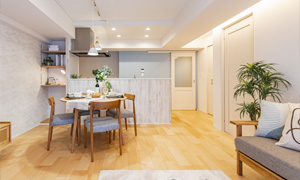 北欧スタイルの内装