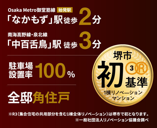 堺市初R3基準 一棟リノベーションマンション