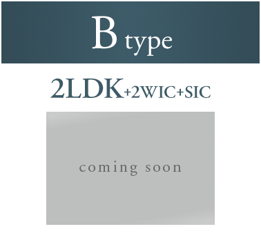 Btype 2LDK+2WIC+SIC 66.13㎡